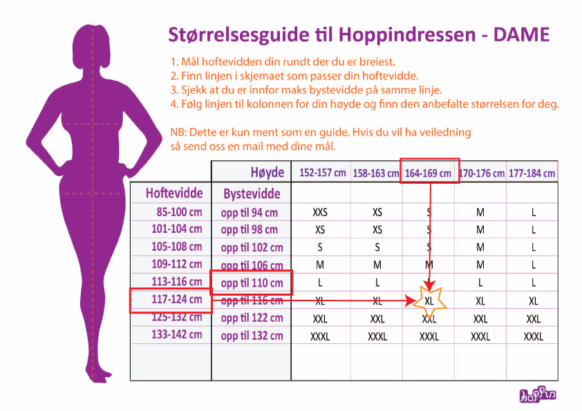 Hvordan riktig størrelse i dressen