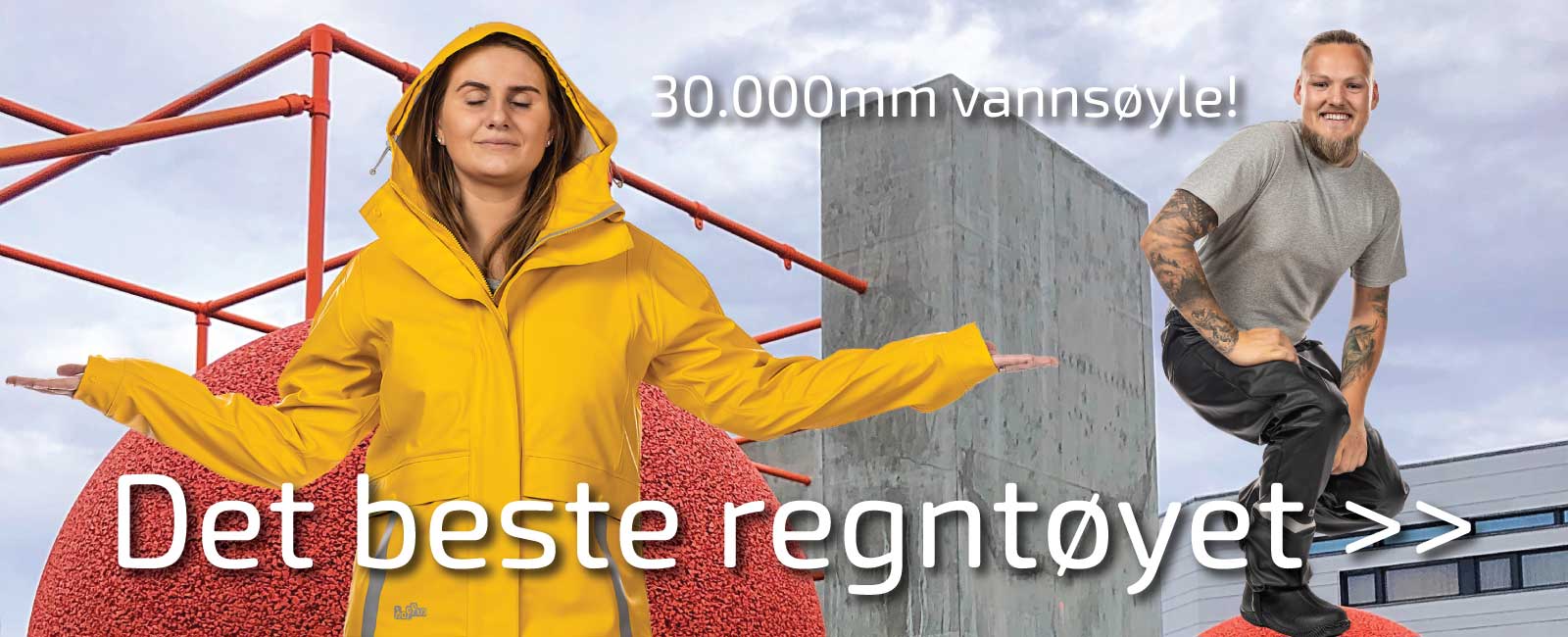 Det beste regntyet. Slitesterkt og 100% vanntett